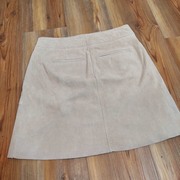 BLANKNYC Genuine Leather Snap Front Suede Miniskirt Size 26 - Picture 4 of 7